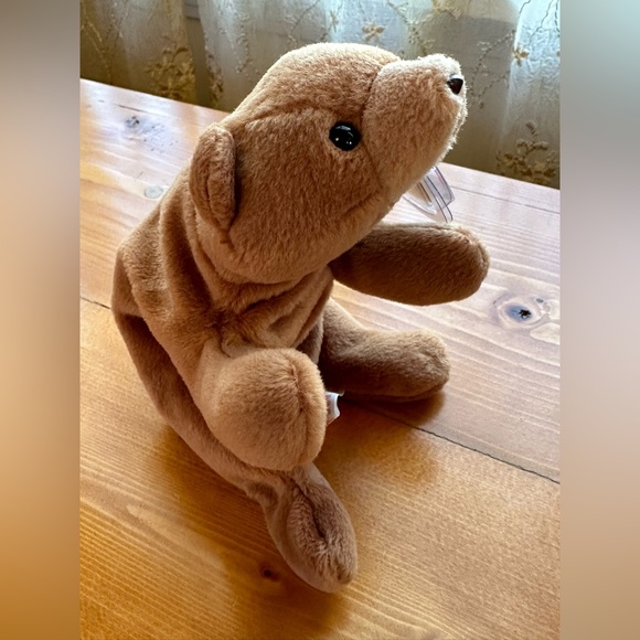 Ty Beanie Baby 1993 Cubbie The Bear PVC PELLETS, With Tag ERRORS RARE - Picture 2 of 11